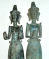 Statues Couple primitif Sun Tama (maori)