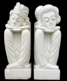 Statues - Couple Balinais méditatif 