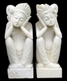 Statues - Couple Balinais assoupi 
